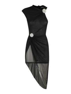 David Koma Speckled Rhinestone Embr Mini Jersey | THE LIST