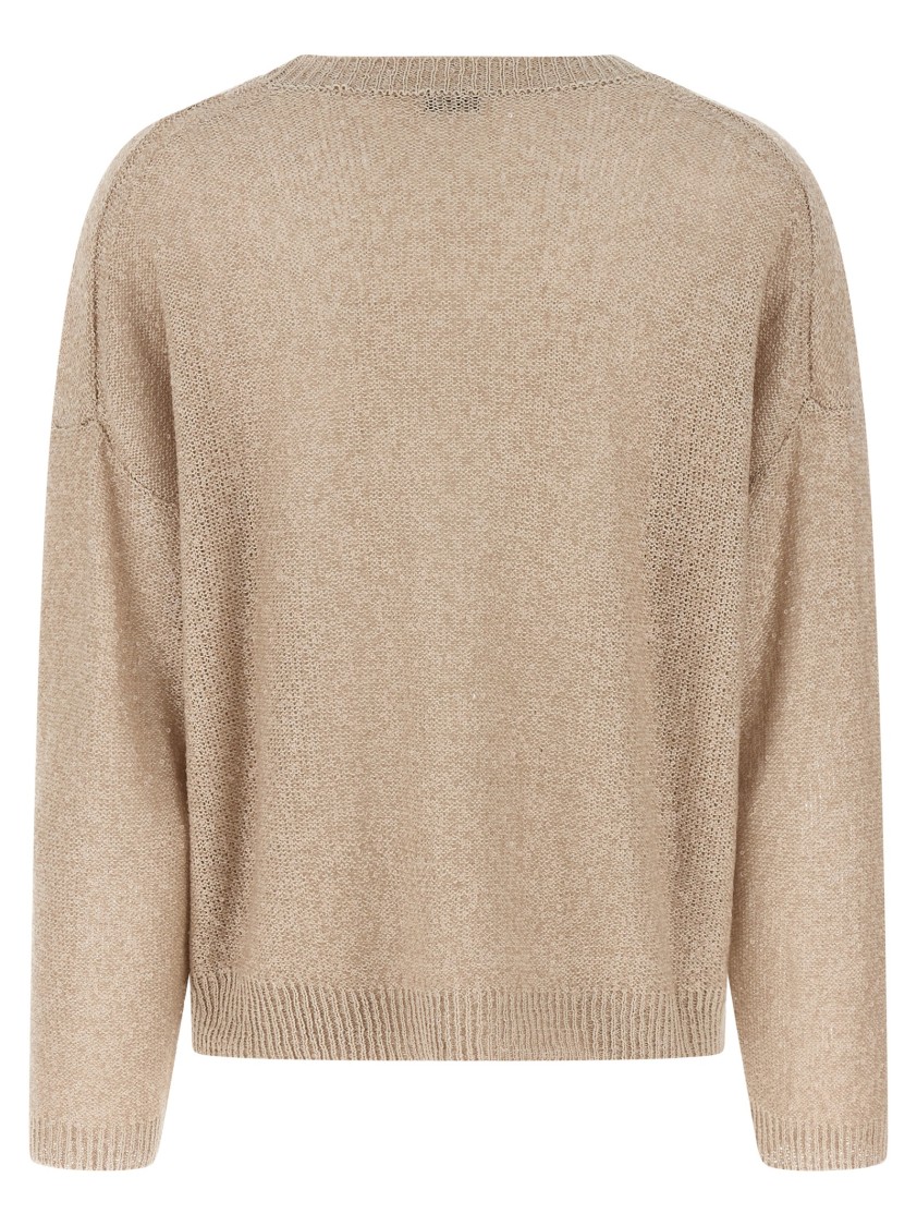 Brunello Cucinelli Sequin-embellished Crewneck Sweater In Wool Cashmere
