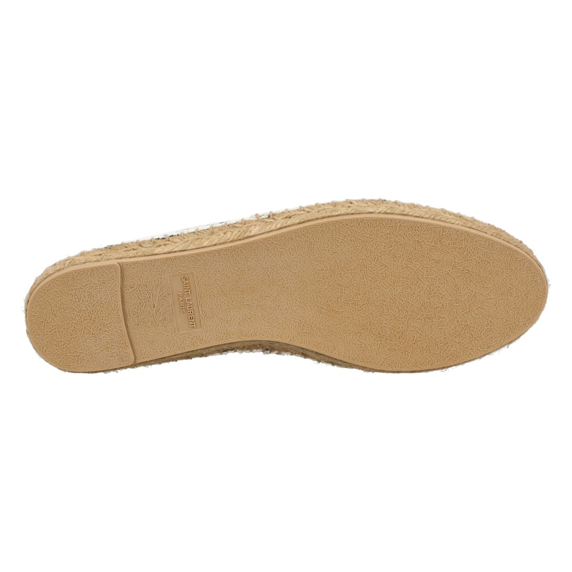 Saint Laurent Embroidered Espadrilles In Canvas Beige In Neutral