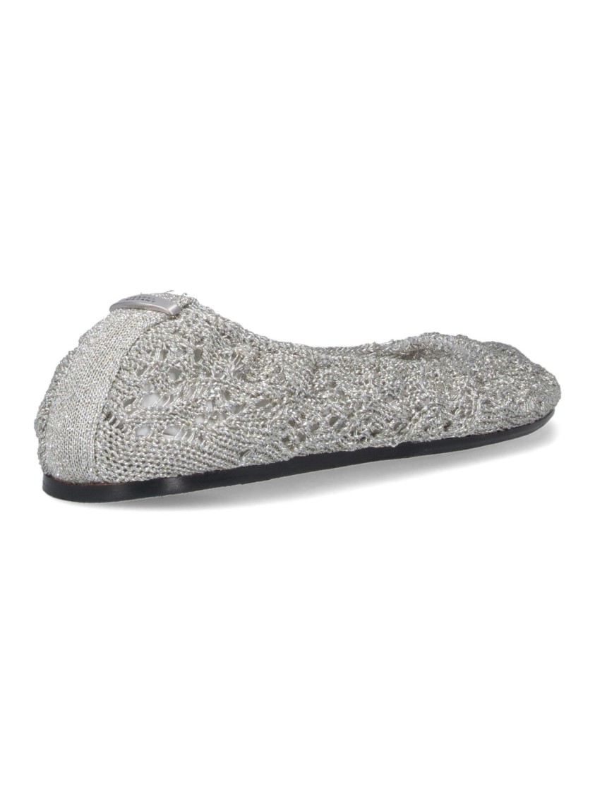 Isabel Marant Crochet Flat Ballerina Shoes Round Toe