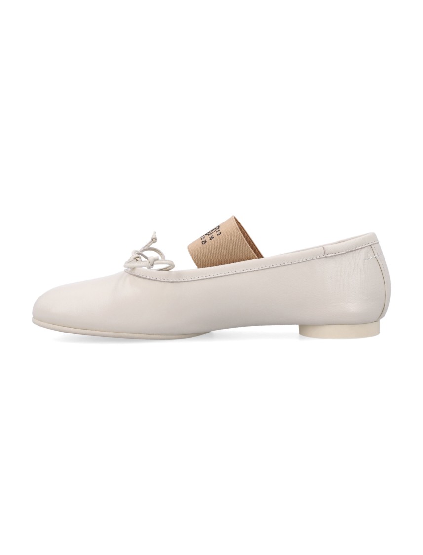 Shop Mm6 Maison Margiela Mm6 By Maison Margiela Anatomic Ballerinas In White