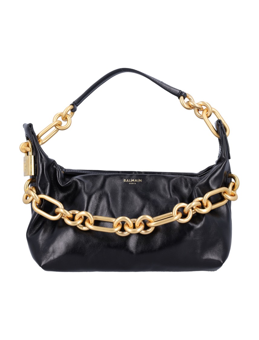 Balmain Sync Medium Bag In Black