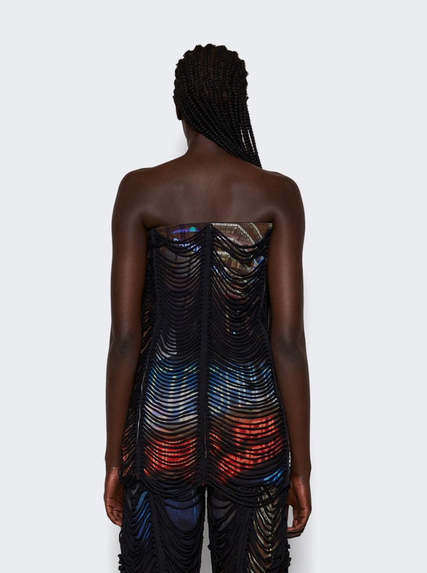 JEAN PAUL GAULTIER JEAN PAUL GAULTIER X SHAYNE OLIVER SLASHING 3D MINI DRESS