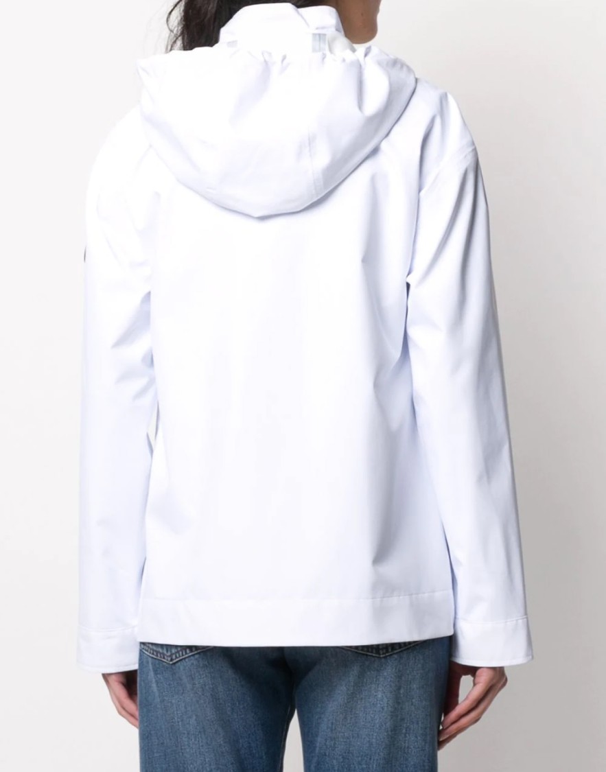 Moose Knuckles Concealed Windbreaker In White