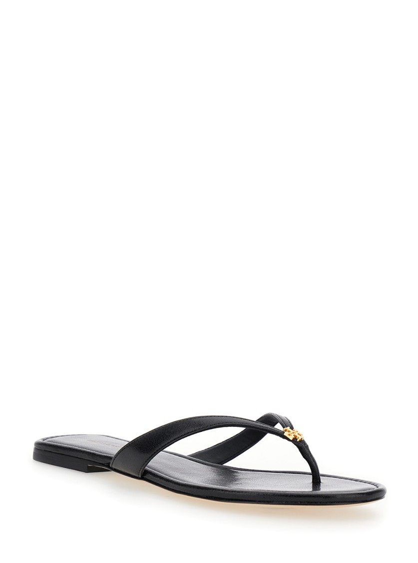 Shop Tory Burch Black Classic Flip Flop