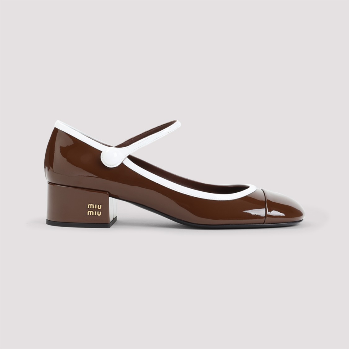Shop Miu Miu Calf Leather Pumps In Grey