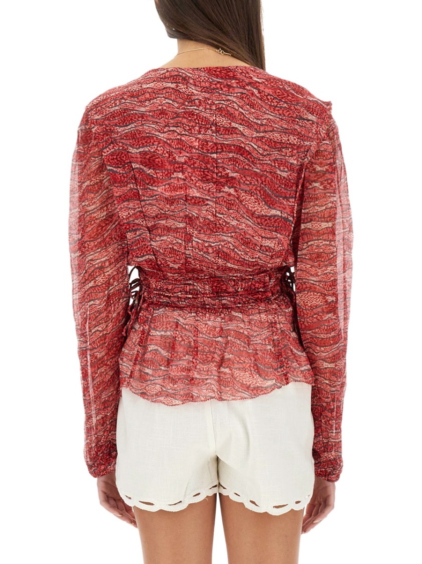 Shop Isabel Marant Étoile "axeline" Top In Multicolor