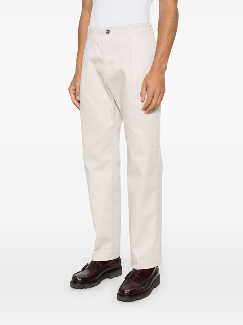Shop Nine In The Morning Light Beige Chino Pants With Functional Pockets In Neutrals