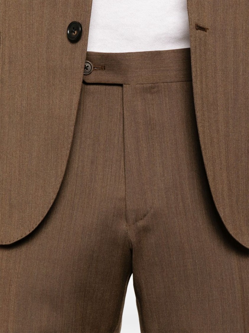 Corneliani Tailored Brown Suit With Notched Lapel