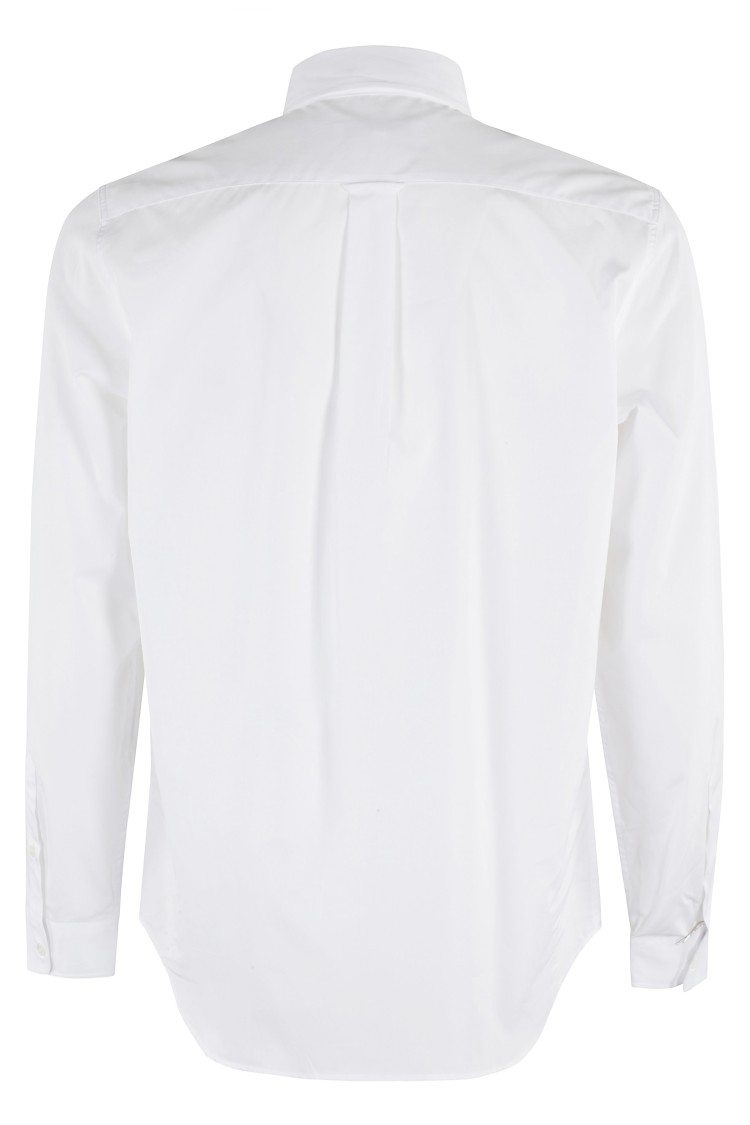 Shop Maison Kitsuné Fox Head Classic Shirt In White