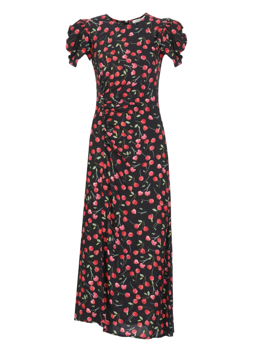 Mar De Margaritas Black Viscose Dress