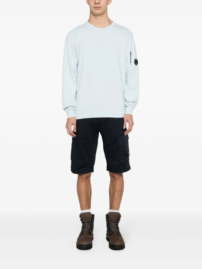 C.p. Company C. P. Company Man Shorts & Bermuda Shorts Midnight Blue Size 30 Cotton, Elastane In Black