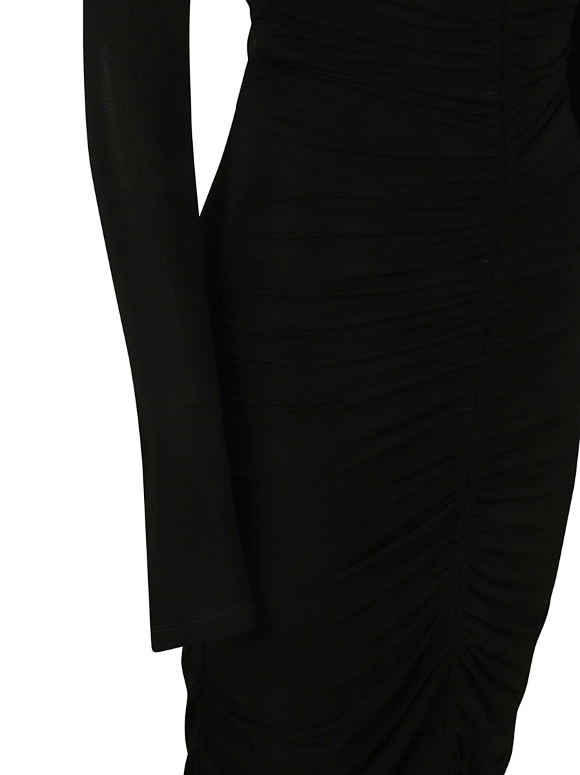 Isabel Marant Form-fitting Black Dress With Keyhole Neckline