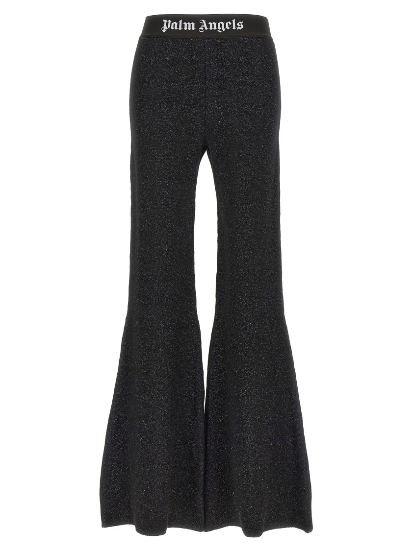 Palm Angels Logo Tape' Pants In Black