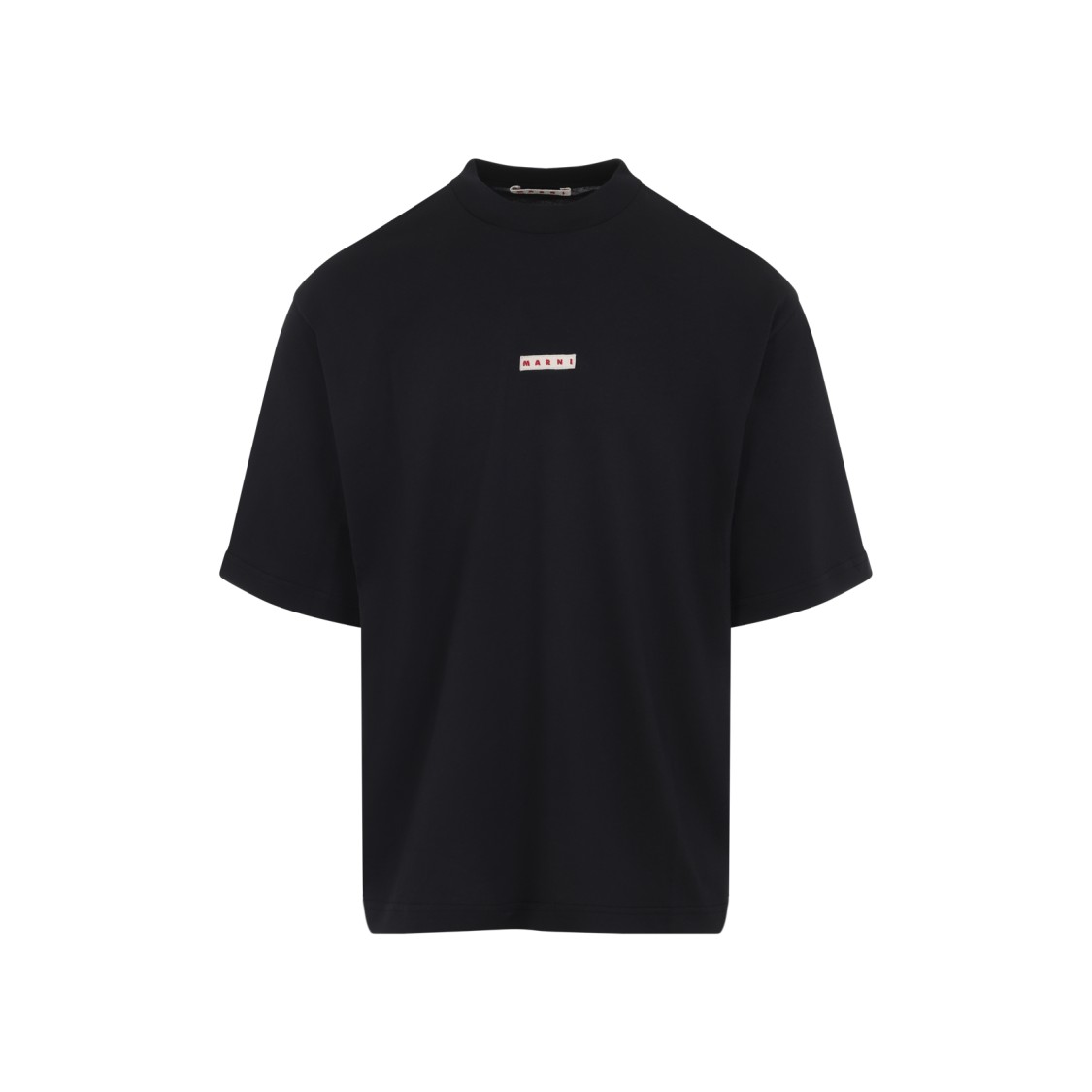 Marni Brand Label T-shirt In Black