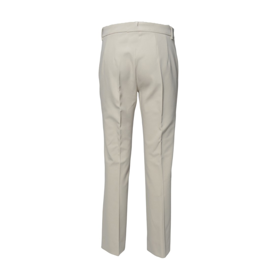 Max Mara Pearl Gray Cotton And Viscose Fairy Pants ' In Neutrals