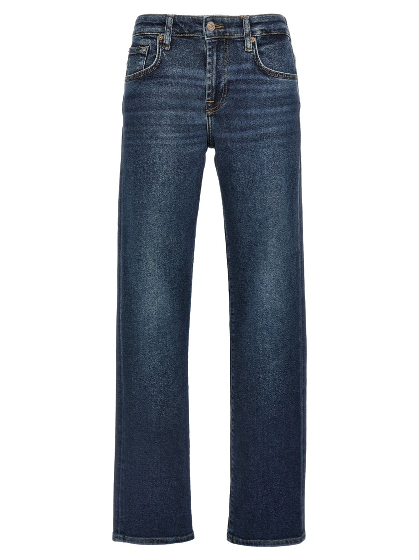 7 For All Mankind Blue Calie Jeans In Blue