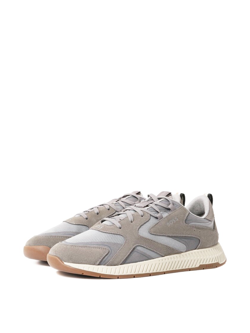 Hugo Boss Titanium Runner Sneakers In Gray