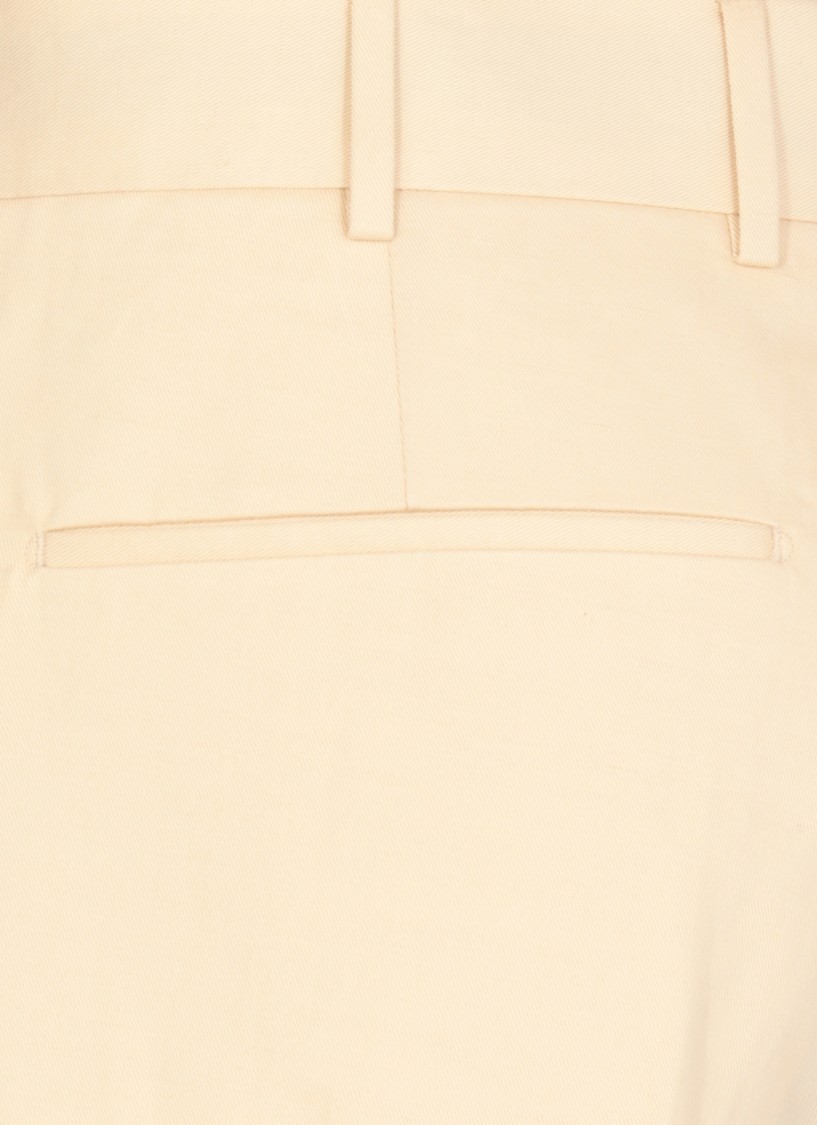 Pt Torino Tailored Straight-leg Pants With Subtle Pleats And Side Pockets In Neutrals