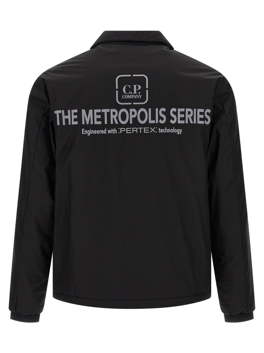 C.p. Company Metropolis Snap-button Padded Jacket In Black