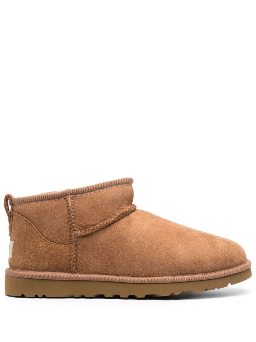 Ugg Classic Ultra Mini Booties In Brown