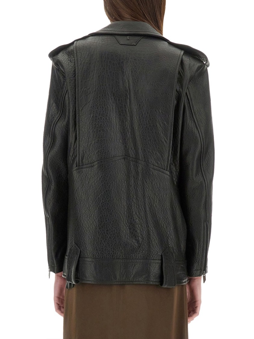 Salvatore Santoro Classic Biker Jacket With Zip Closure