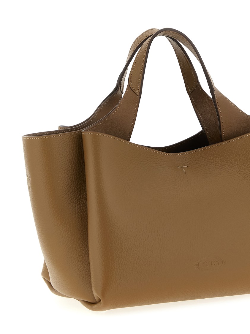 Tod's Mini Leather Handbag Hand Bags Brown In Brown