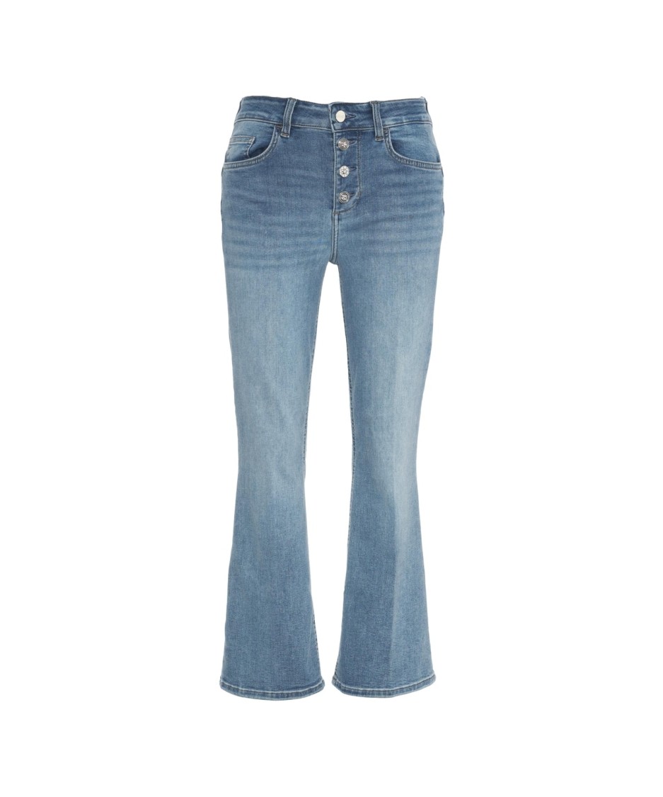 LIU •JO LIU JO HIGH-WAISTED BOOTCUT JEANS WITH FLARED LEG