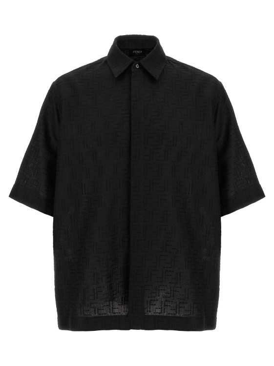 Fendi Ff Jacquard Shirt Casual Shirt in Black | THE LIST