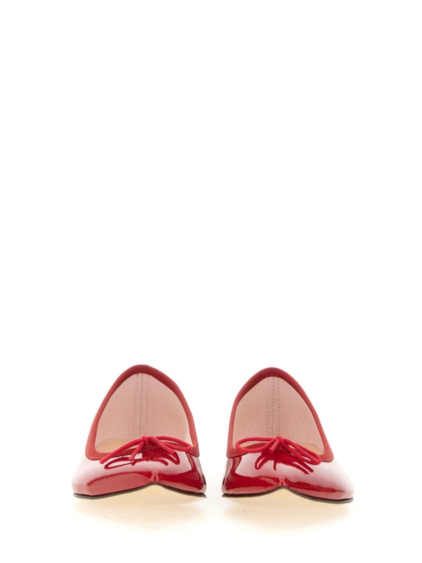 Repetto Red Brigitte Pointy Toe Ballerina Flats