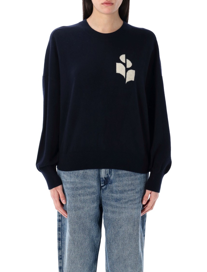 Shop Isabel Marant Étoile Marisans Relaxed Fit Cotton-wool Blend Sweater In Black