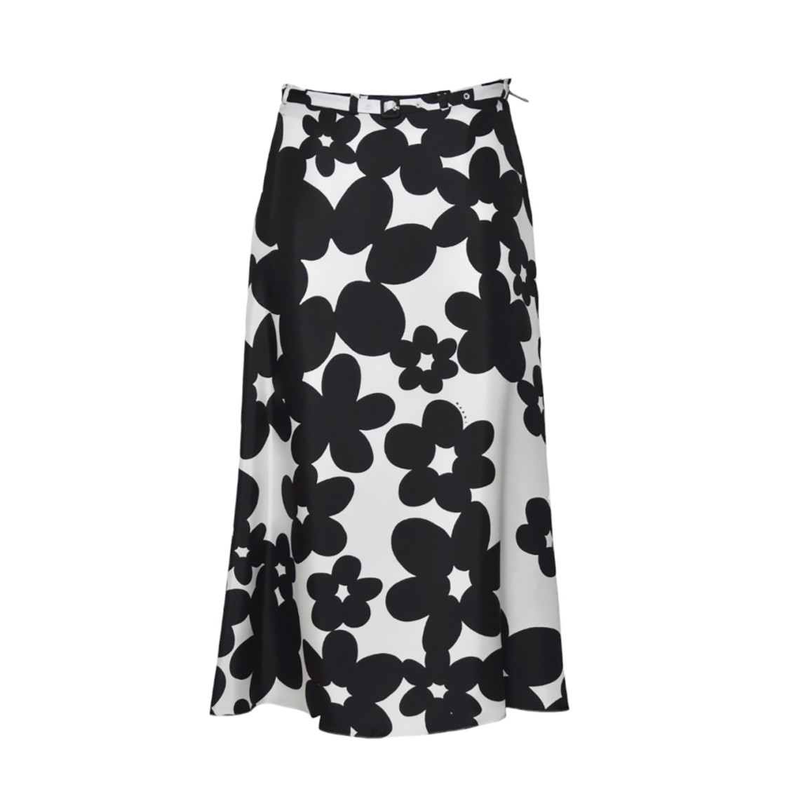 Marni Floral Pattern High Waist A-line Skirt
