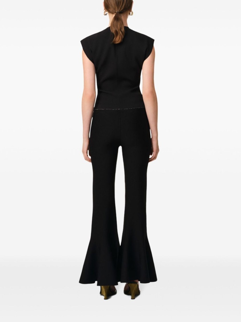 Ami Alexandre Mattiussi Black Godet Short Trousers Black In Black