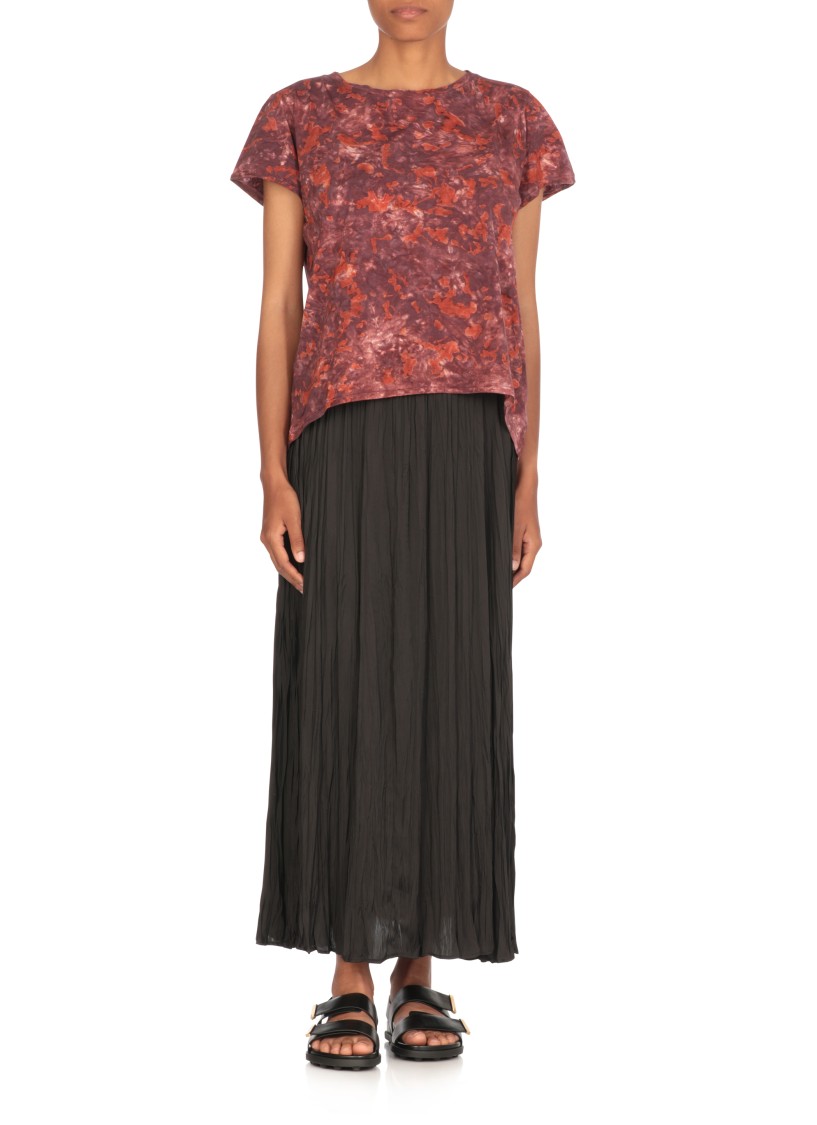 Avant Toi Purple Cotton Knit Top In Red