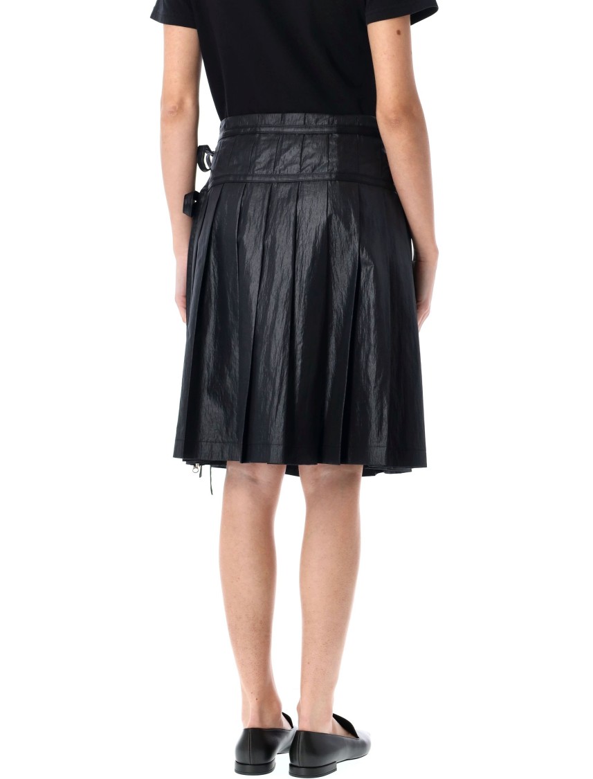 Shop Low Classic Pleated Zipper Skirt With Adjustable Straps