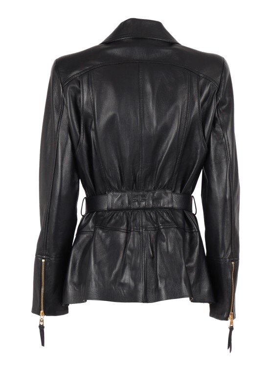 ELISABETTA FRANCHI レザー切り替え ナイロンジャケット ELISABETTA FRANCHI レザー切り替え ナイロンジャケット