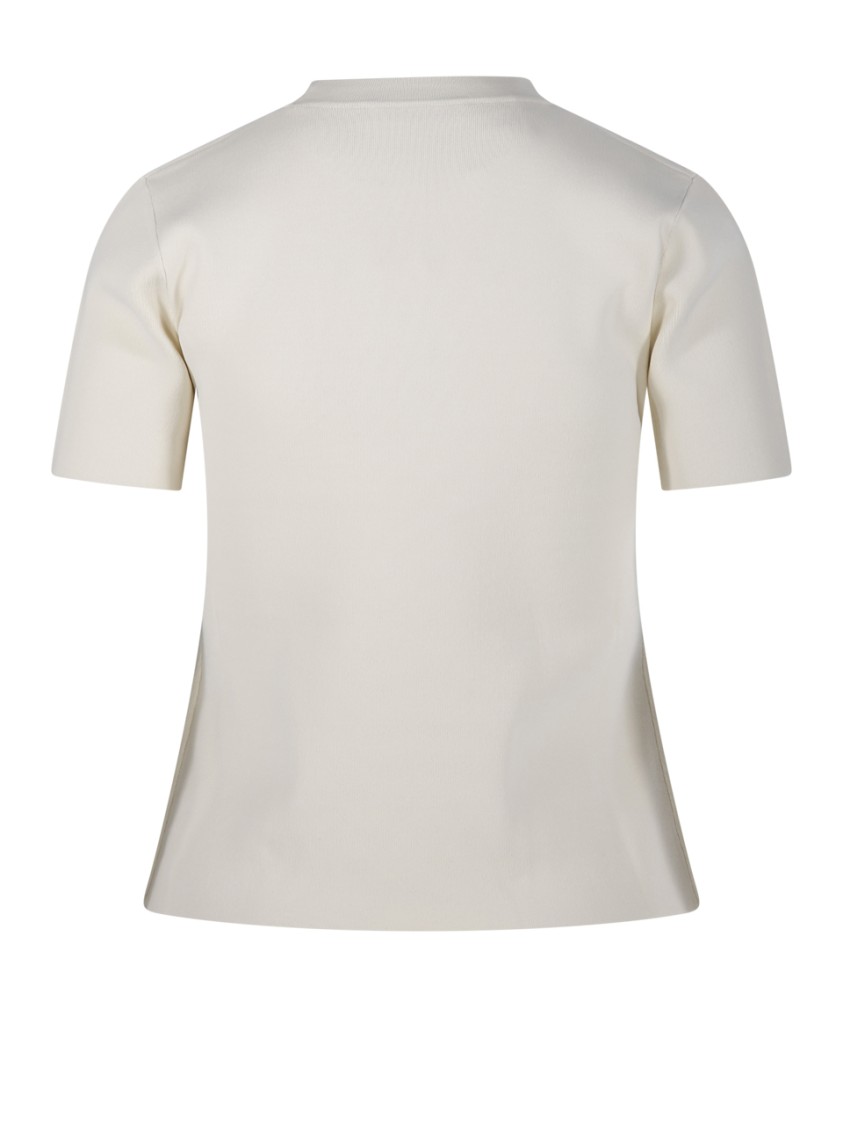 Max Mara Pure Max Mara Logo Wool T-shirt In White