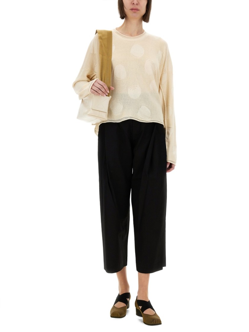 Uma Wang Shirt With Polka Dot Pattern In Neutrals