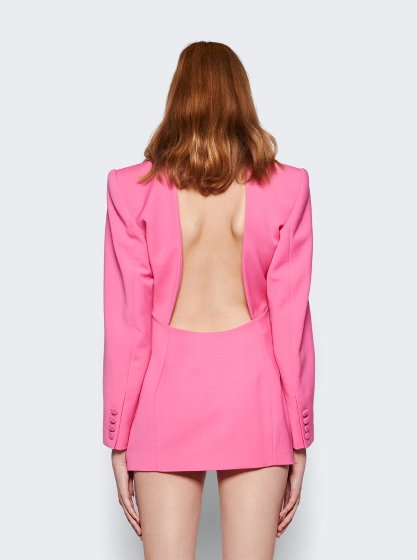 AREA AREA CRYSTAL EMBELLISHED TUXEDO DRESS