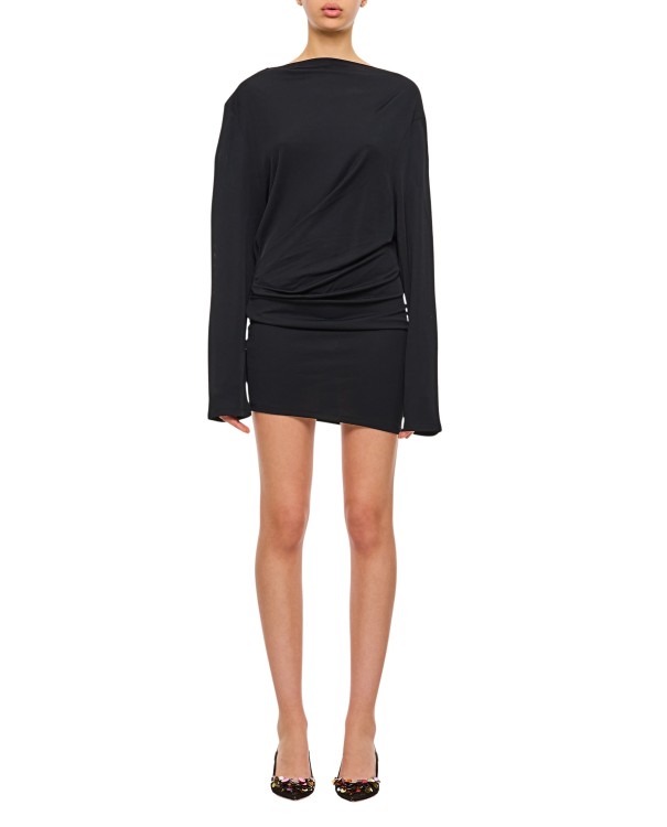 【JACQUEMUS】La Robe Croisiere Mini Dress ブラック Jacquemus La Robe Croisiere' Dress Mini in Black | THE LIST