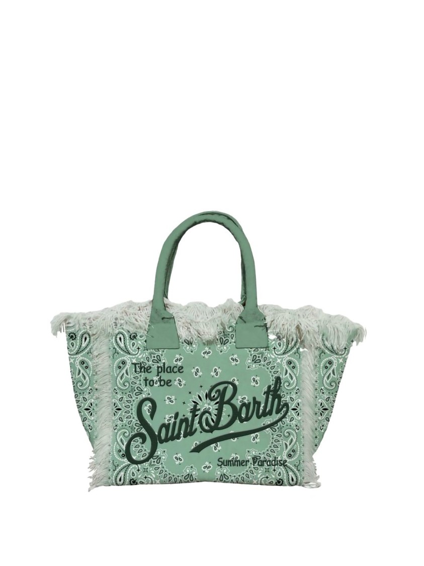 Mc2 Saint Barth Vanity Fringe-detail Cotton Canvas Shoulder Bag