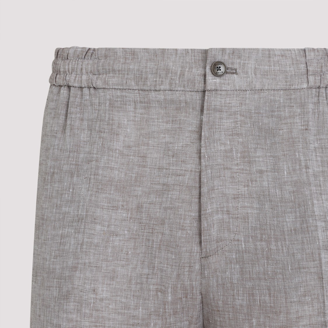 Etro Men's Lightweight Linen Jogger Pants In Grey