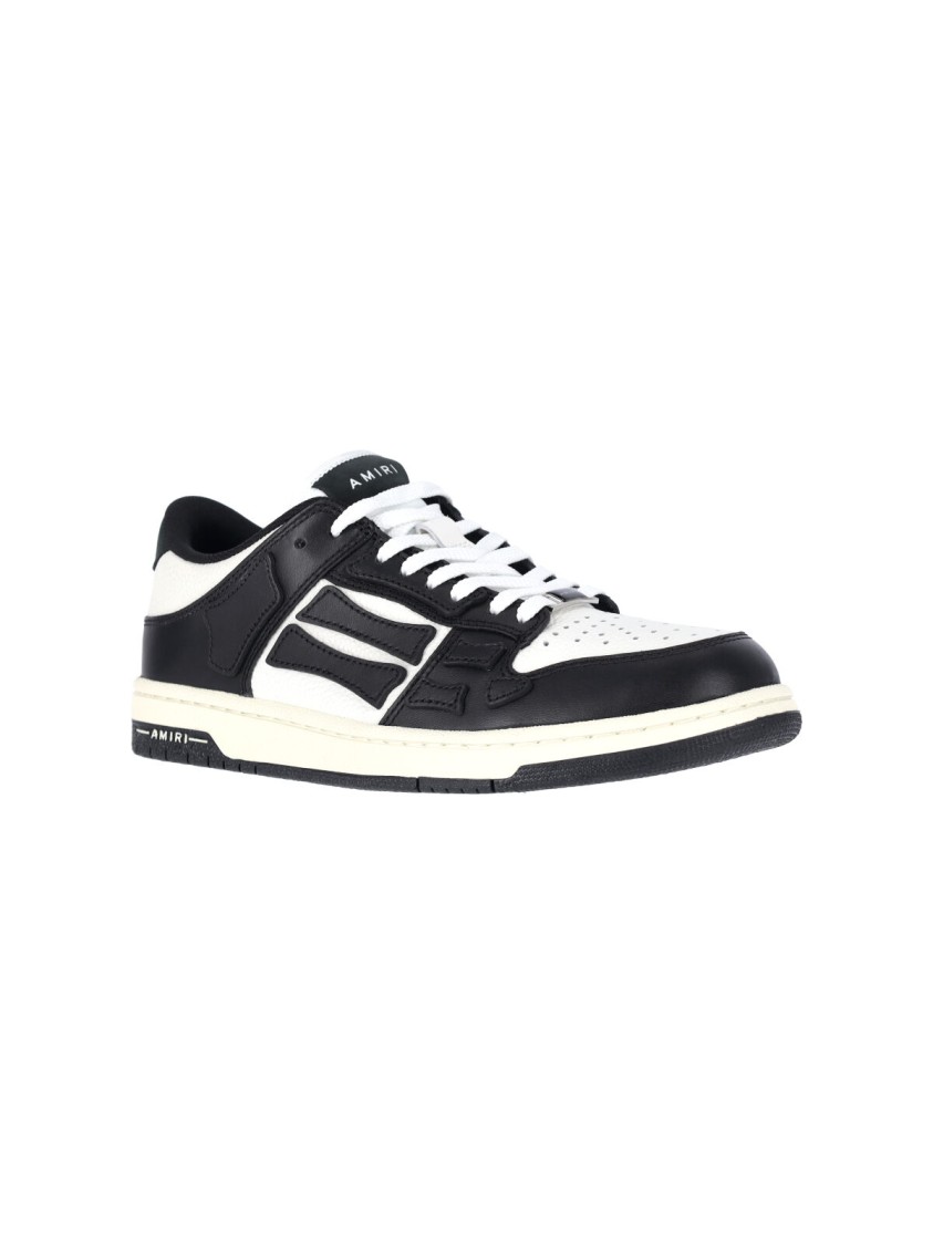 Amiri Contemporary Black Sneakers With Elevated Midsole In Black