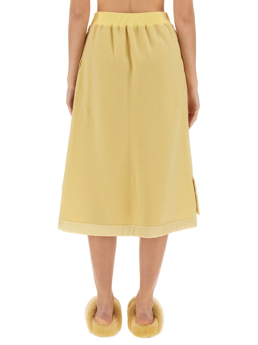 Jil Sander Midi Skirt In Yellow