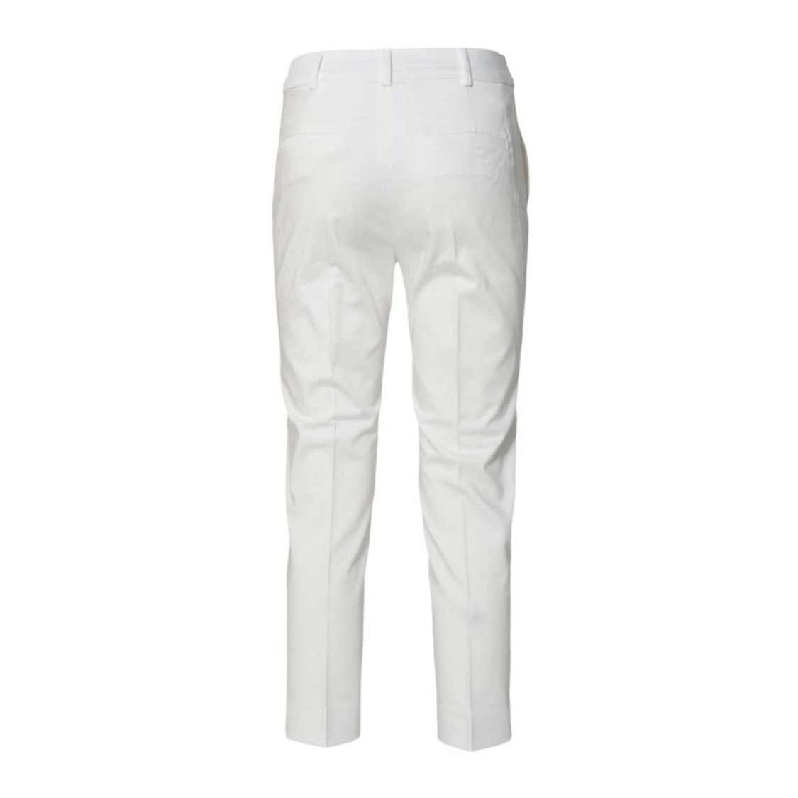 Shop Max Mara White Satin Lince1234 Cropped Trousers