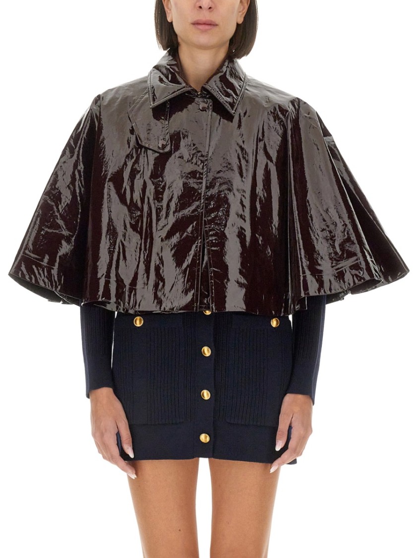 CHLOÉ CHLOÉ GLOSSY CAPE SILHOUETTE JACKET 