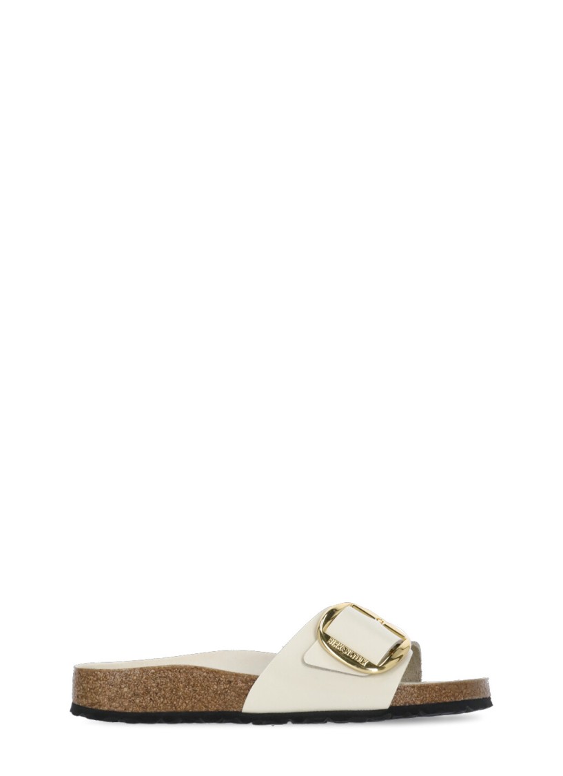 Shop Birkenstock Ivory Madrid Sandals In Neutrals