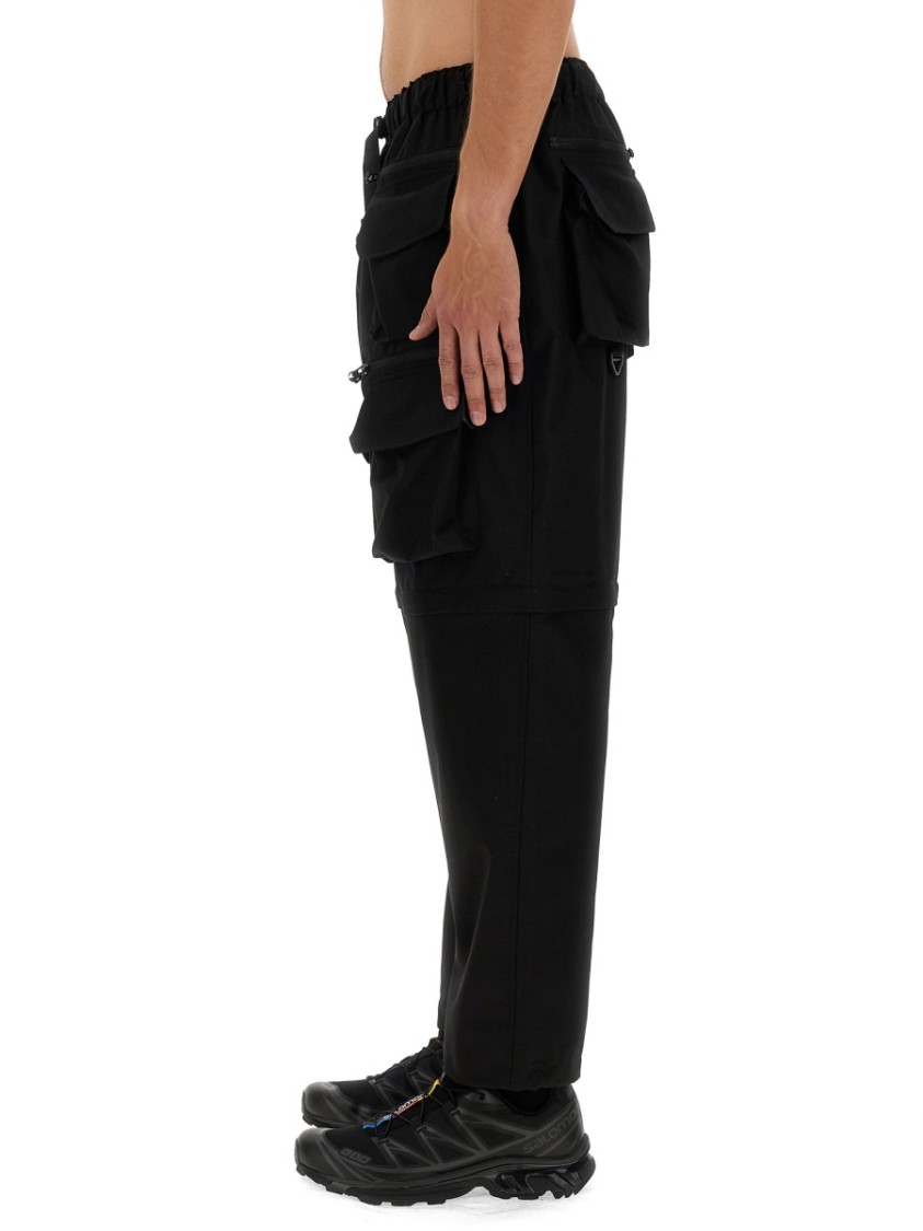 South2 West8 Relaxed Fit Black Cargo Pants In Black