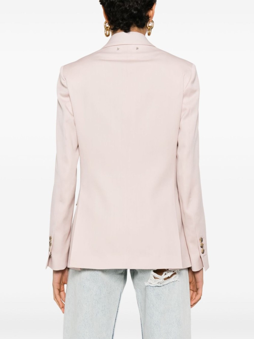 Golden Goose Virgin Wool Blazer In Neutral