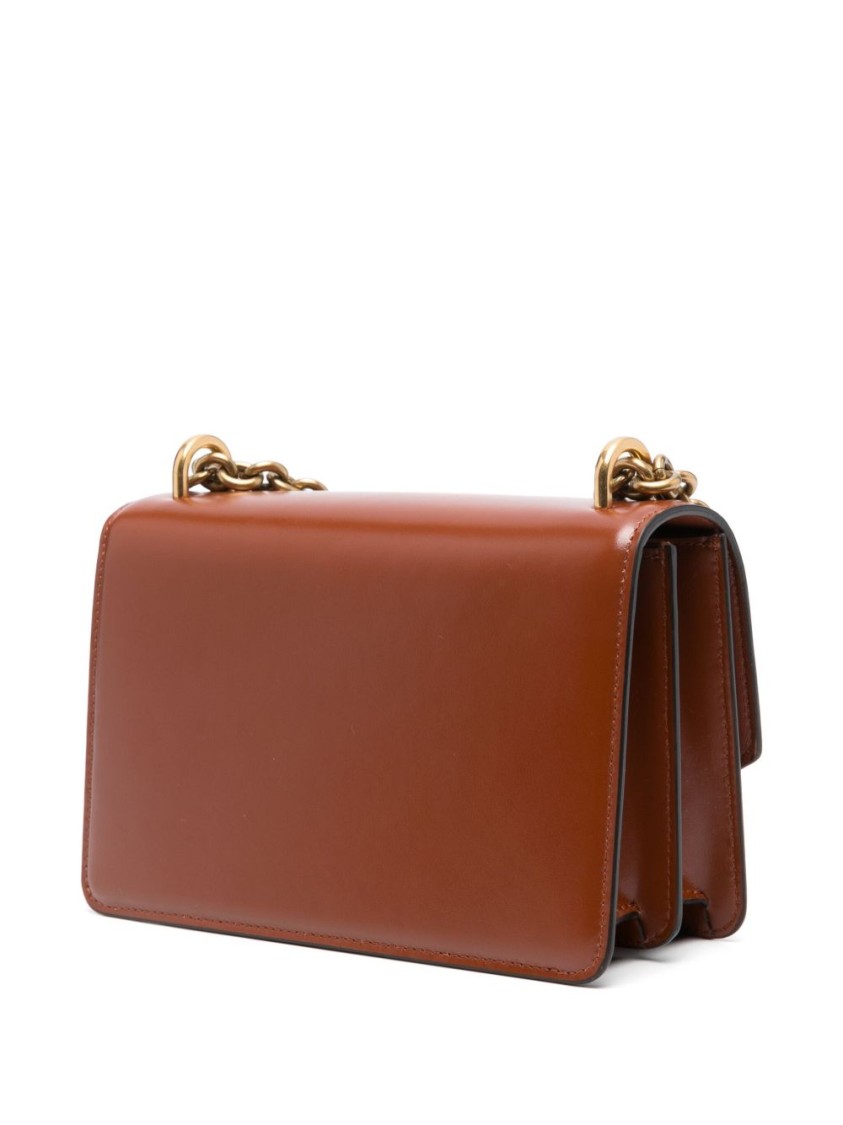 Valentino Shiny Leather Small Shoulder Bag